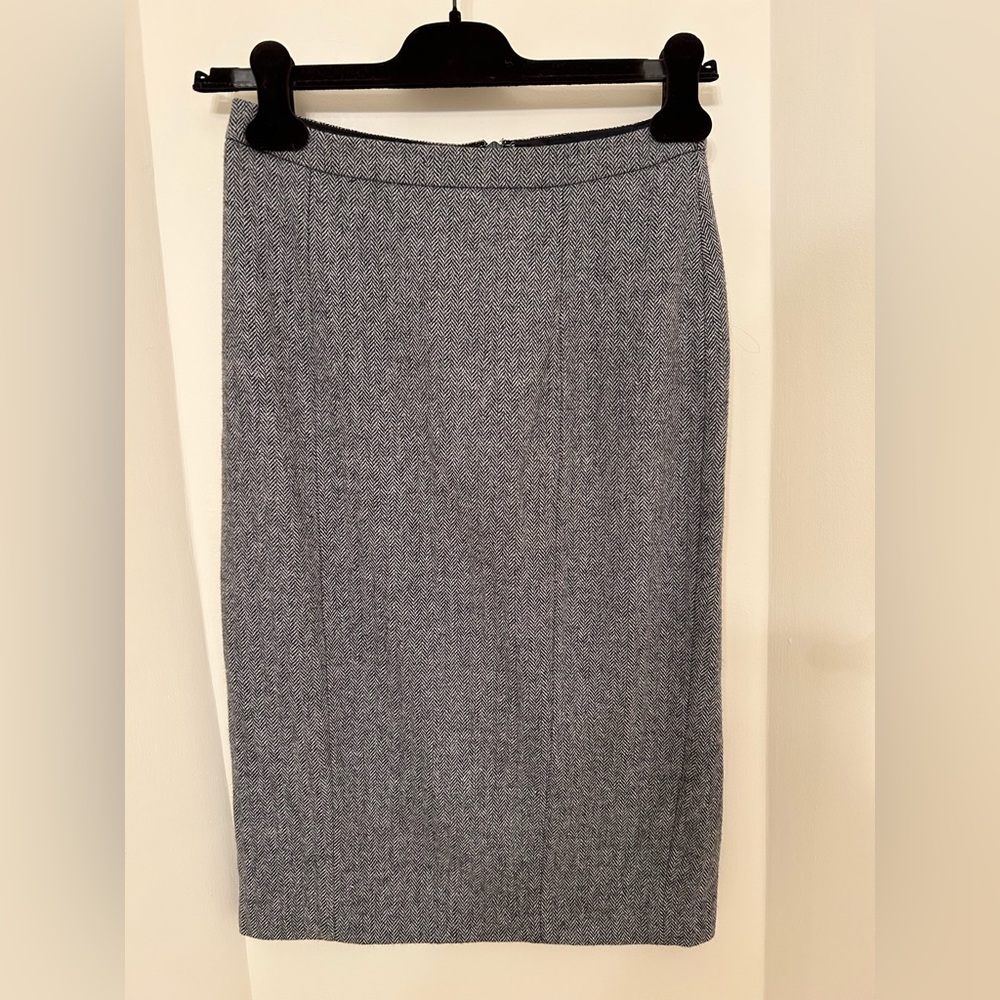 Pink Tartan Charcoal Pencil Skirt